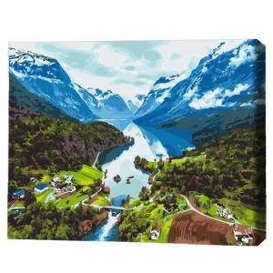 Pictură pe numere 40х50 cm (fără cutie) – alpi.