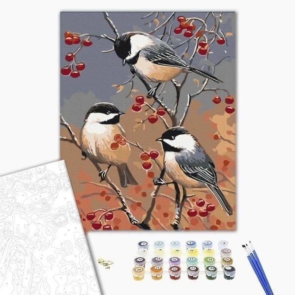 Pictură pe numere 40х50 cm (fără cutie) – pitigoii s-au întors 2