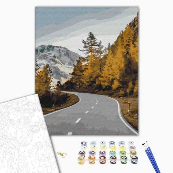 Pictură pe numere 40х50 cm (fără cutie) – drum peisagistic. 2