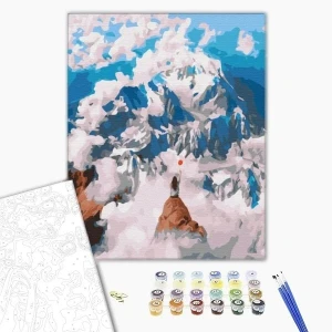 Pictură pe numere 40х50 cm (fără cutie) – pe vârful lumii. Thumbnail 2