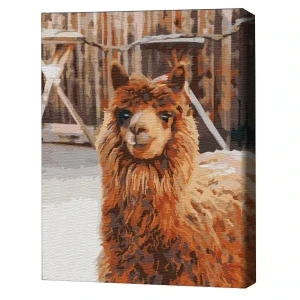 Pictură pe numere 30*40 сm (fără cutie) – lama la fermă