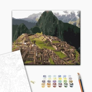Pictură pe numere 30*40 сm (fără cutie) – machu picchu Thumbnail 2