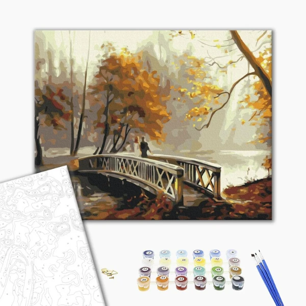 Pictură pe numere 40*50 cm (în cutie) – ceață de toamnă. 2