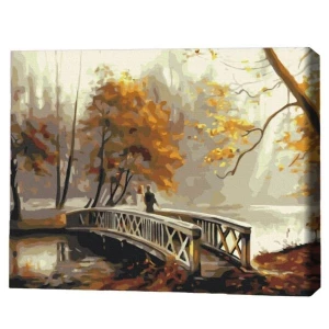 Pictură pe numere 40*50 cm (în cutie) – Ceață de toamnă.