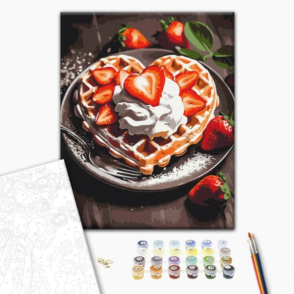 Pictură pe numere 30*40 сm (fără cutie) – desert dulce 2