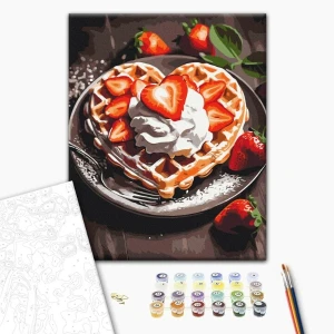 Pictură pe numere 30*40 сm (fără cutie) – desert dulce Thumbnail 2