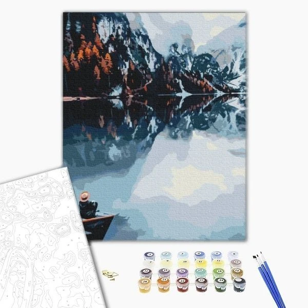 Pictură pe numere 40x50 cm (fără cutie)  –  toamna pe prim-plan. 2
