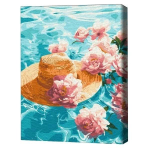 Pictură pe numere 30*40 сm (fără cutie) – peonii de apă