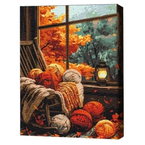 Pictură pe numere 30*40 сm (fără cutie) – confort de toamnă Thumbnail 2