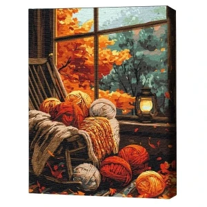Pictură pe numere 30*40 сm (fără cutie) – confort de toamnă