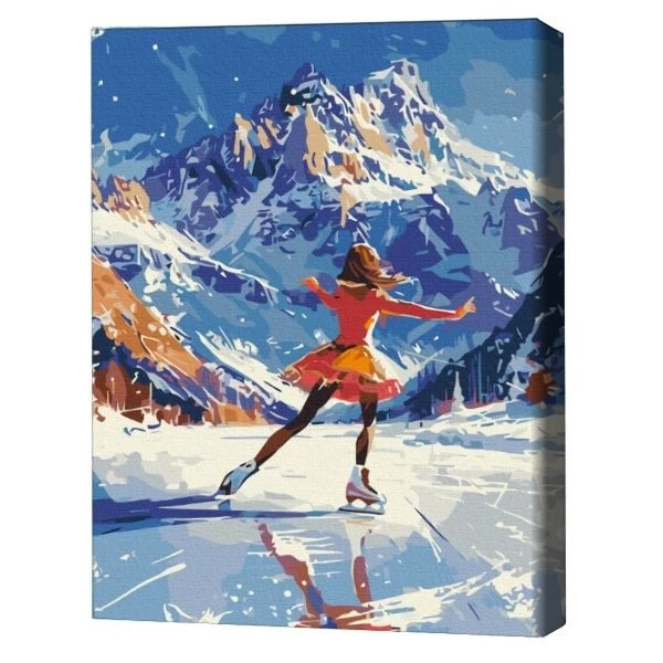 Pictură pe numere 40*50 cm (în cutie) – dans pe gheață. 2
