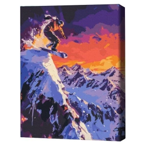 Pictură pe numere 40*50 cm (în cutie) – cuceritorul munților.