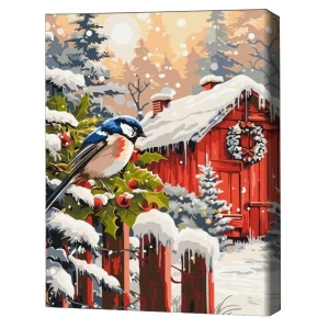 Pictură pe numere 40*50 cm (în cutie) – decorațiunile naturii. Thumbnail 2