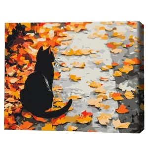 Pictură pe numere 40*50  сm (fără cutie) – toamnă.