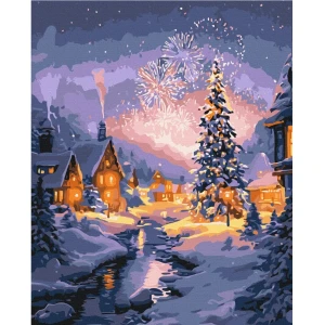 Pictură pe numere 40*50 cm (în cutie) – clipa sărbătorească. Thumbnail 2