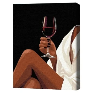 Pictură pe numere 40*50 сm (pânză neagră/fără cutie) – plăcere rafinată