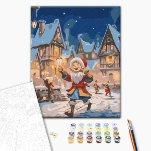 Pictură pe numere 30*40 сm (fără cutie) – misiunea elfului Thumbnail 2