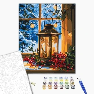 Pictură pe numere 40*50  сm (fără cutie) – lumina din fereastră. Thumbnail 2