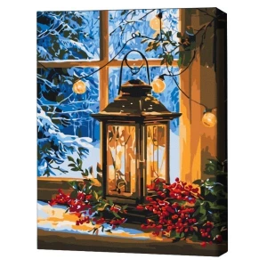 Pictură pe numere 40*50  сm (fără cutie) – lumina din fereastră.