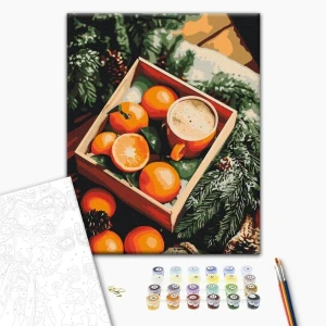 Pictură pe numere 30*40 сm (fără cutie) – aroma sărbătorilor Thumbnail 2