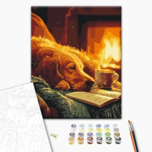 Pictură pe numere 40*50 cm (în cutie) – căldura serii. Thumbnail 2