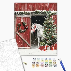 Pictură pe numere 40*50 сm (fără cutie) – sunetul copitelor Thumbnail 2