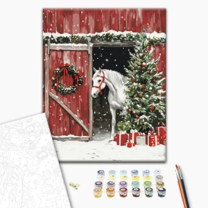 Pictură pe numere 40*50 cm (în cutie) – sunetul copitelor Thumbnail 2
