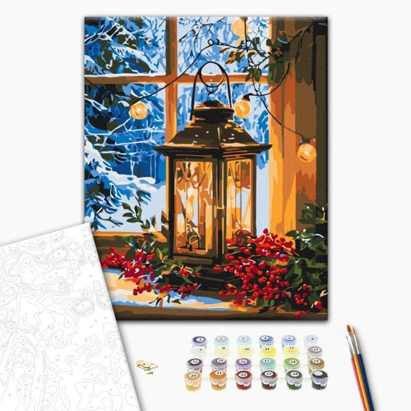 Pictură pe numere 30*40 сm (fără cutie) –  lumină din fereastră 2