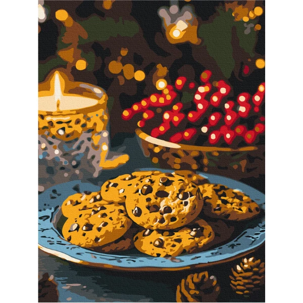 Pictură pe numere 30*40 сm (fără cutie) – timpul biscuiților fierbinți 4