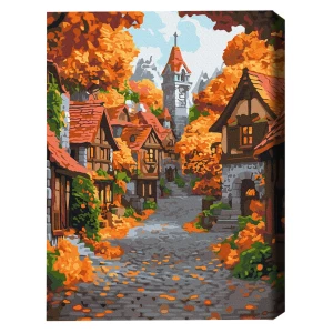 Pictură pe numere 40×50 (în cutie) – orașul octombrie Thumbnail 2