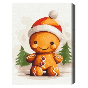 Pictură pe numere 30*40 сm (fără cutie) – om de turtă dulce
