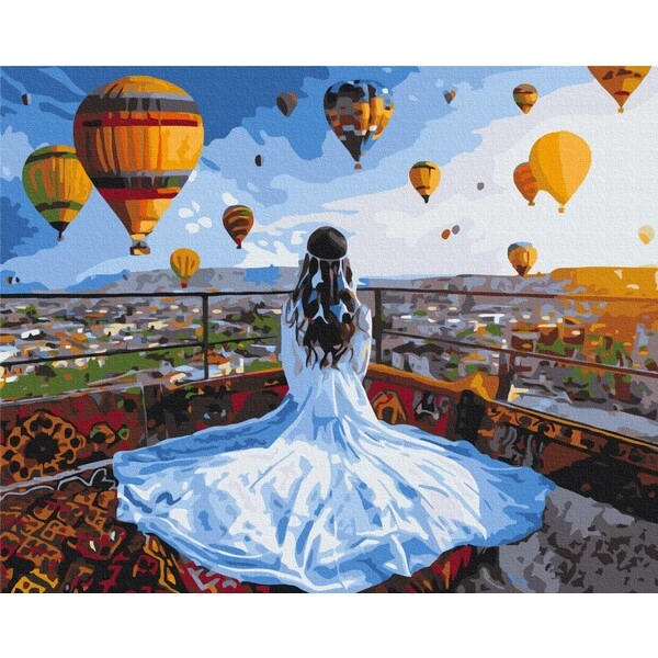 Pictură pe numere 40*50 сm (fără cutie)  – visător în cappadocia 4
