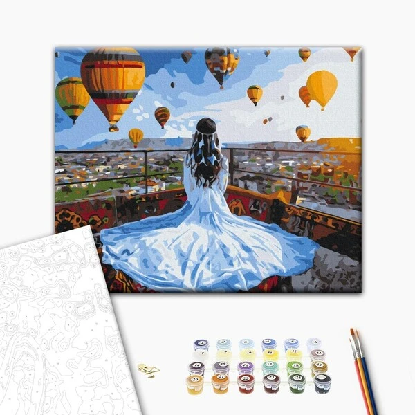 Pictură pe numere 40*50 сm (fără cutie)  – visător în cappadocia 2