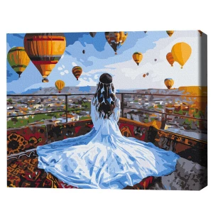 Pictură pe numere 40*50 сm (fără cutie)  – visător în cappadocia Thumbnail 2