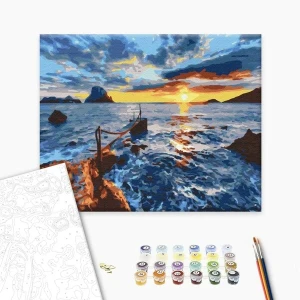 Pictură pe numere 40x50 cm (în cutie) - la apus Thumbnail 2