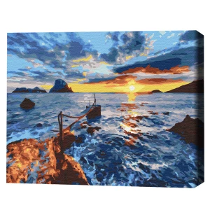 Pictură pe numere 40x50 cm (în cutie) - la apus