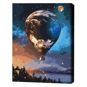 Pictură pe numere 40x50 cm (fără cutie)  –   balon stelar
