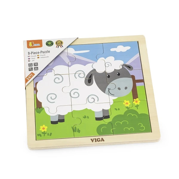 Puzzle din lemn "oița" 9 elem. 2