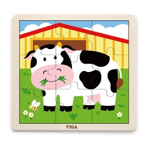 Puzzle din lemn "vaca" 9 elem. Thumbnail 2