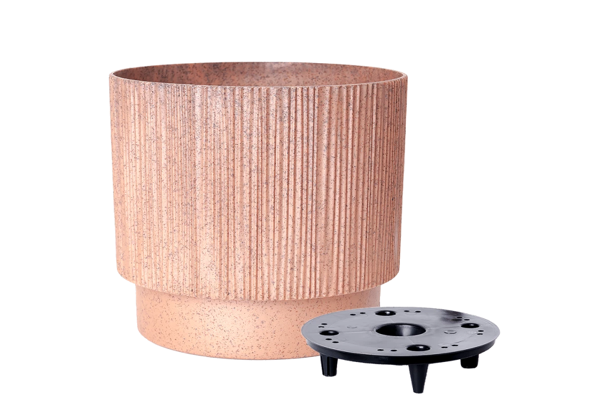 128030 ghiveci oslo cu insertie d24 cm aleana, caramel 3