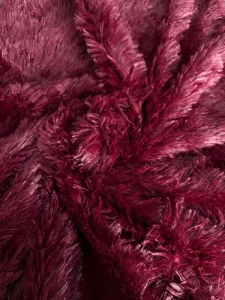 Patura pufoasa, visiniu inchis, 220x240cm (55-600-35) Thumbnail 4