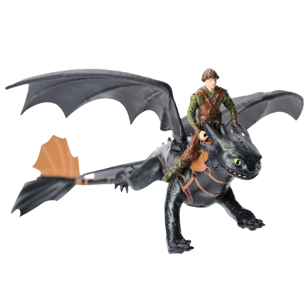 Set de joacă "cum să îți dresezi dragonul: dragonul toothless si figurina hiccup" 2