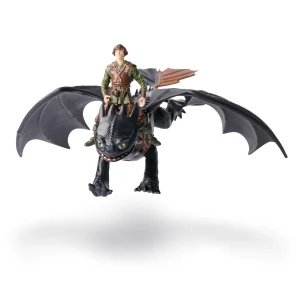 Set de joacă "cum să îți dresezi dragonul: dragonul toothless si figurina hiccup" Thumbnail 4