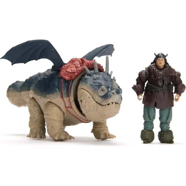 Set de joacă "cum să îți dresezi dragonul: dragonul gronckle si figurina fishlegs" 4