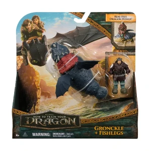 Set de joacă "cum să îți dresezi dragonul: dragonul gronckle si figurina fishlegs" Thumbnail 3