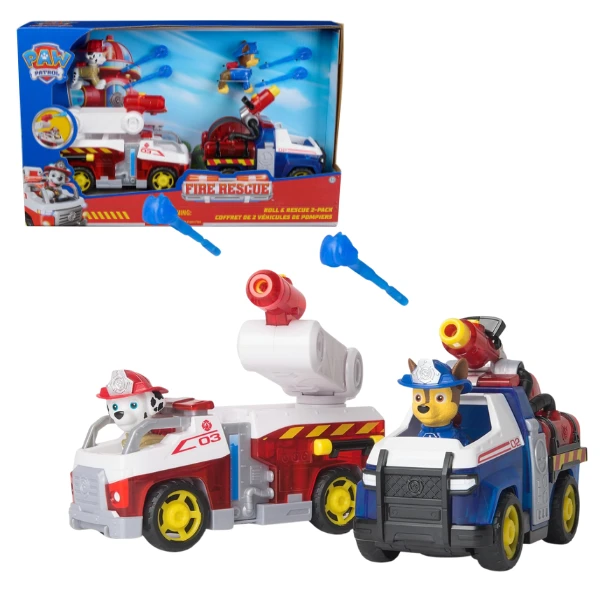 Set de joacă "echipă de salvare de pompieri – chase și marshall", seria patrula cățelușilor 3