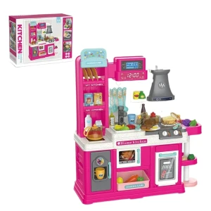 Set de joacă pentru copii „tânărul bucătar” – bucătărie interactivă cu accesorii pentru gătit, 64 elem.