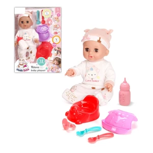 Set de joacă „păpușă vorbitoare în costumaș roz cu accesorii”