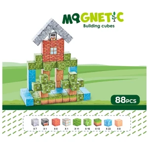 Set de construcție din cuburi magnetice Thumbnail 3