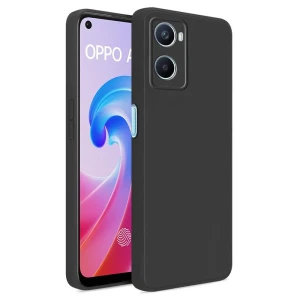 Чехол liquid silicone для oppo a96, черный